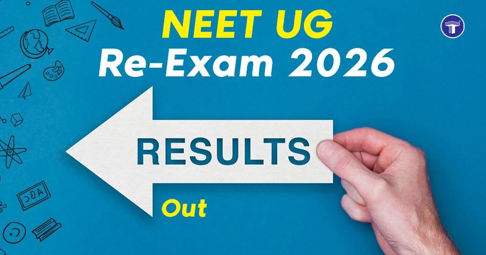 NEET UG Re-Exam Result 2026 banner announcing NTA results, scorecard, toppers, and cut-off details