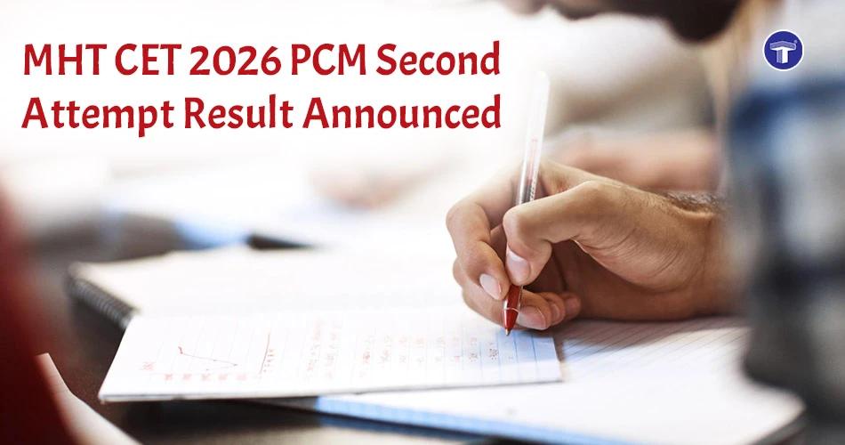 Student writing an exam for MHT CET 2026 PCM Second Attempt Result announcement and scorecard update
