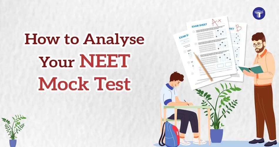 A student analysing NEET mock test papers while a teacher reviews answer sheets, showing the process of evaluating performance for NEET preparation