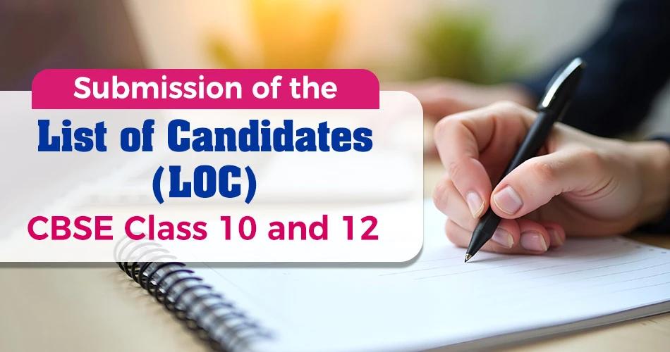 CBSE LOC submission 2025-26 guidelines for Class 10 and 12 students