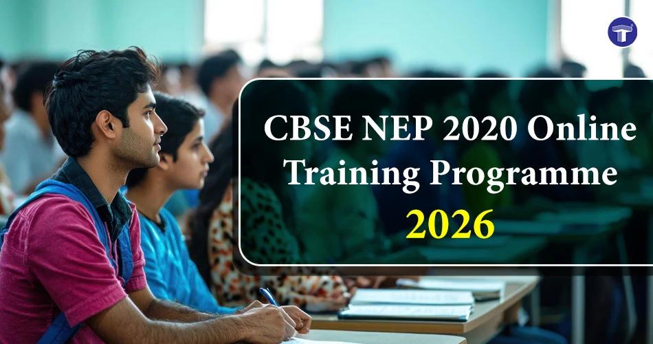 CBSE NEP 2020 Online Training Programme 2026 for educators on inclusive education and SEDGs.