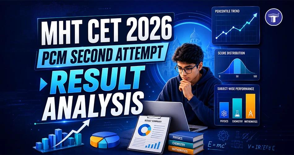 MHT CET 2026 PCM Second Attempt Result Analysis with percentile trends and score statistics