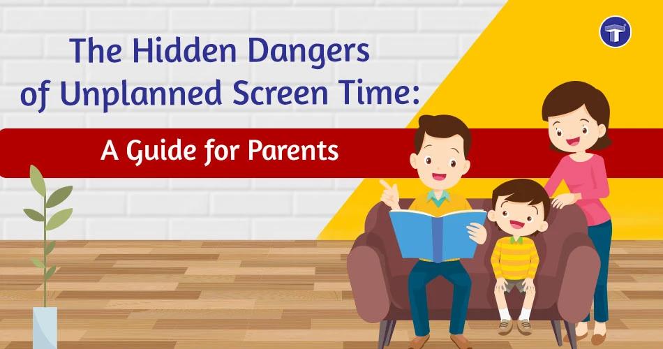Illustration of unplanned screen time for kids in an Indian home, showing how unpredictable screen use affects attention and routines